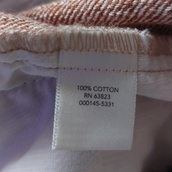 NWT Christopher Banks 16 Trousers Spiced Coral Yarn Dye Classic Pants New - Picture 7 of 9